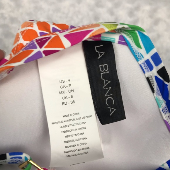 La Blanca Rainbow Full Spectrum Push Up Bikini Top - Picture 6 of 10